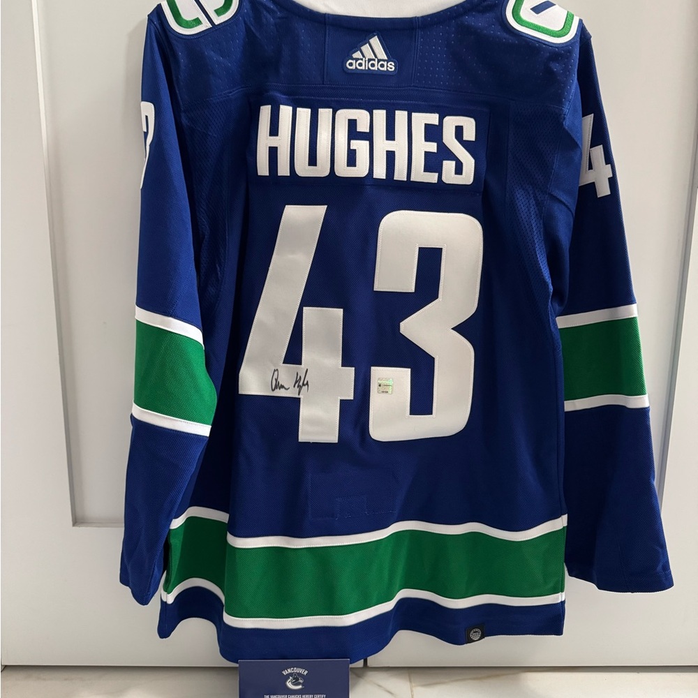 adidas Blue and White Vancouver Canucks #43 Hockey Jersey